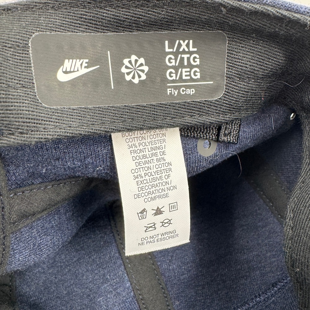 Nike Fly Cap 5-Panel Hat Navy Blue HJ3504-451 L/XL‎ Adjustable Strapback NEW - Picture 7 of 8